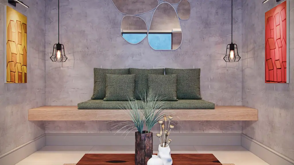 Perspectiva do lounge social